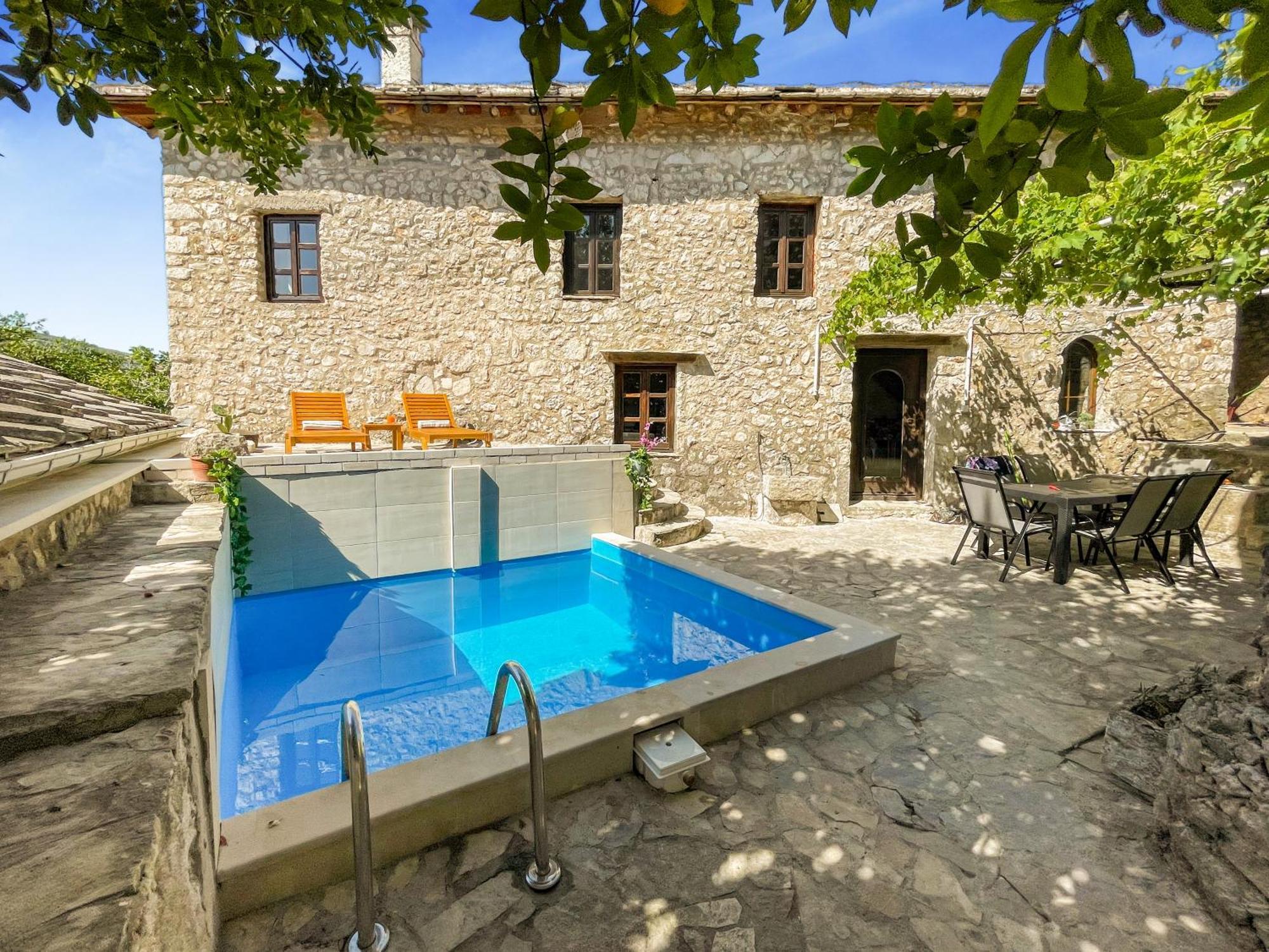 Villa Historic Pocitelj With Pool And Incredible Views On The River And Landmarks Exterior foto